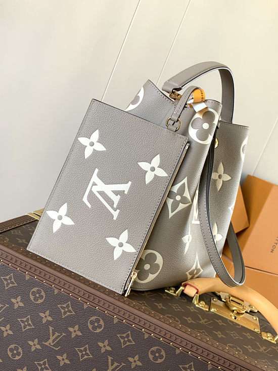 Louis Vuitton NéoNoé MM Gray/Cream Bag LV M45555