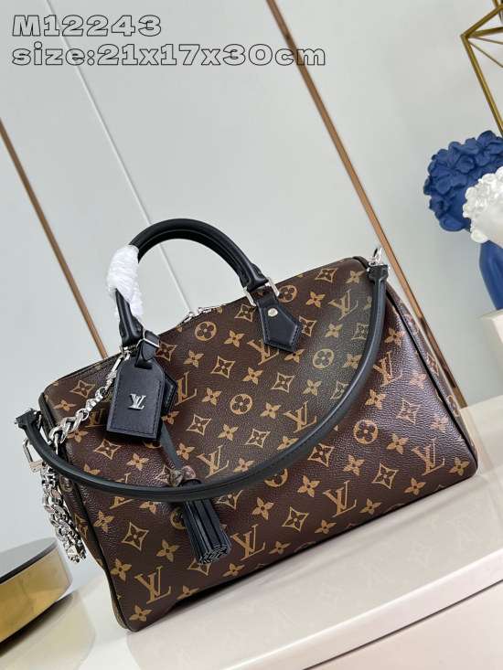 Louis Vuitton Speedy Soft 30 Dark Bag LV M12243