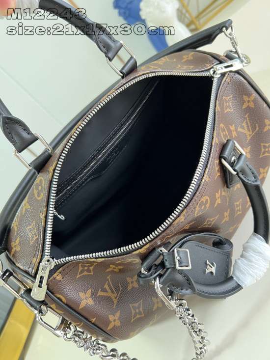 Louis Vuitton Speedy Soft 30 Dark Bag LV M12243