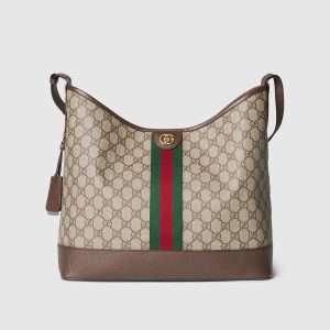 gucci Brown Ophidia medium shoulder bag