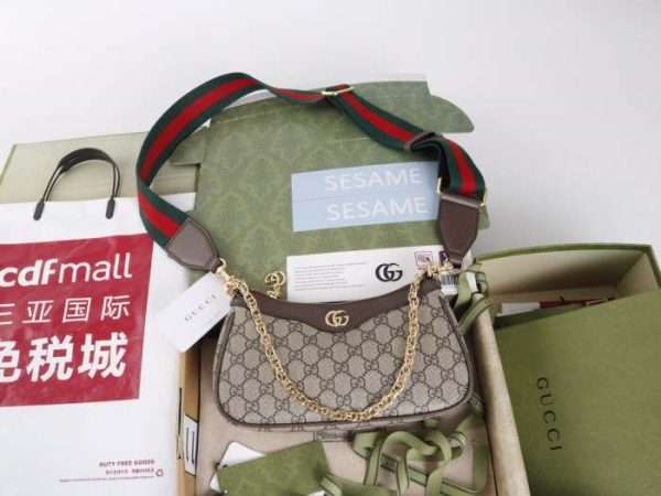 REplica Gucci Brown small shoulder bag