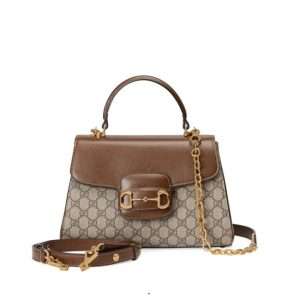 Gucci Horsebit Brown medium top handle bag