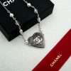 Chanel Silver Heart Chocker