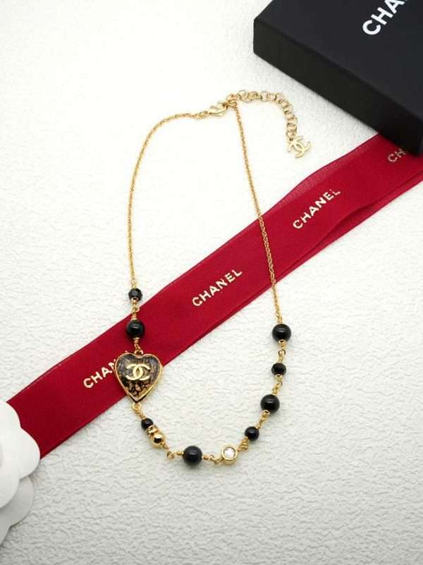 Chanel Heart Choker Gold