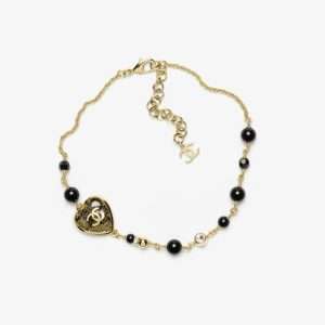 Chanel Heart Choker Gold, Black & Crystal 2024/25